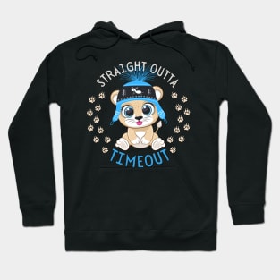 Straight Outta Timeout Cute and Smart Cookie Sweet little tiger in a hat cute baby outfit Hoodie